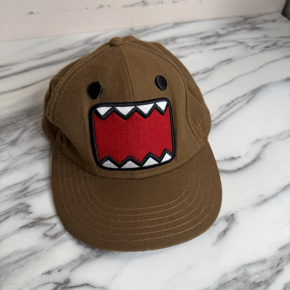 Domo Kun Brown Snapback Hat Adjustable Anime NHK TV Tokyo Cap Kawaii Adult Wool